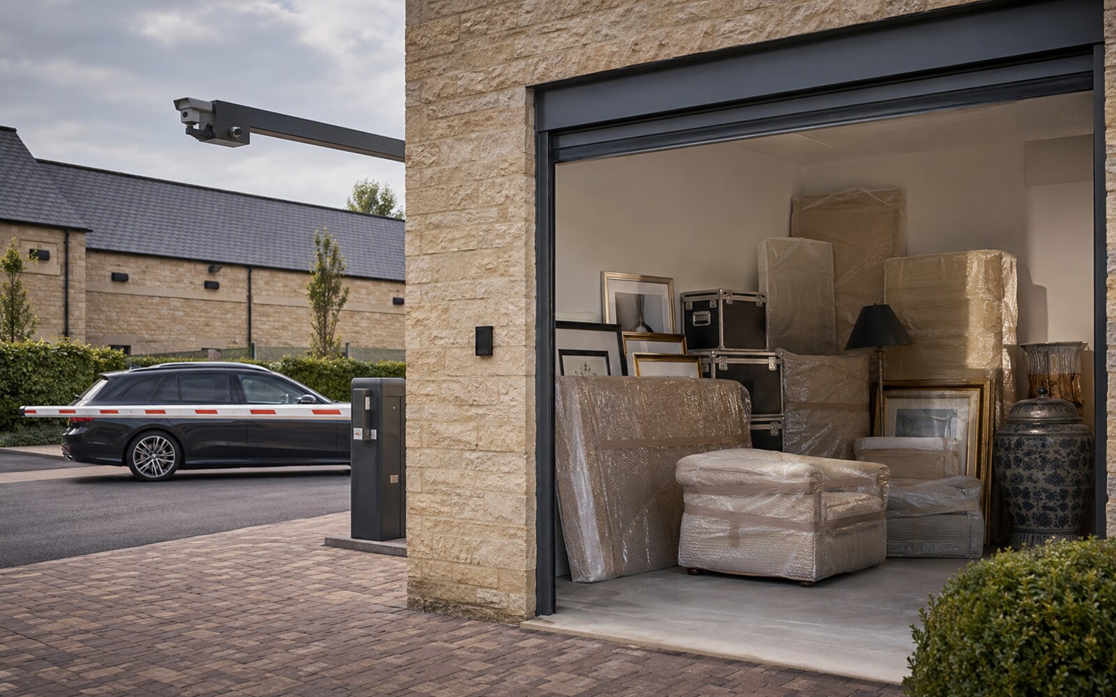 Secure temporary storage for furniture, artwork and vehicles in Moreton-in-Marsh
